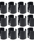 Heavy Duty Wire Shelf Lock Clips for 1.5 Inch Posts, 32 Pack, Universal Fit, black plastic clips set