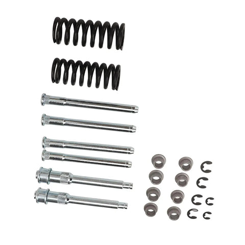 Door Hinge Repair Kit For Chevy S10 S15 Sonoma Jimmy Bravada Trucks Beefy Metal Hinge Pin Tool With Spring Replacement Pin And Bushing Repair Kit For Front And Rear Doors Keeps Your Ride Opening Smooth And Quiet. metal pins, springs, bushings on white