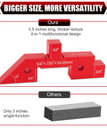 14 Pc Aluminum Setup Blocks for Woodworking, Pro Grade Precision Router and Table Saw Setup Bars, comparison of large multiform vs small single block