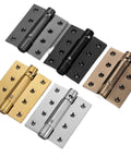 Heavy Duty Stainless Steel Door Hinge Connector For Furniture Drawers And Cabinets Straight Up Smooth Operation And Rock Solid Build In F Color One Piece in various finishes.