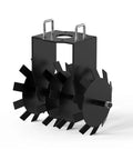 32 Inch Beefy Heavy Duty Disc Plow Harrow Twin Pack for ATV UTV Tow Behind, black steel discs with adjustable angle and tilt.