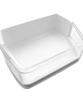 Right Side Door Bin Assembly Guard for Samsung Fridge fits DA63 02832A and DA97 11520B, clear durable plastic replacement bin holder.