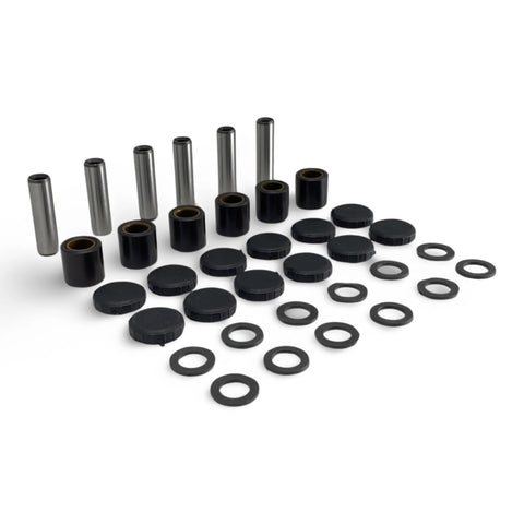 Drive clutch rebuild kit for Can-Am Commander/Outlander: metal sleeves, black caps, and washers (36-piece set)