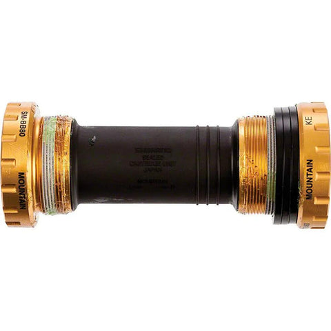 Saint M810 Hollowtech II Bottom Bracket Kit 83mm Gold Easy Install Complete Assembly With Left Right Cups Bearings Shields For M805 M800 M770 M760 M600 M580 Cranks