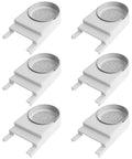 Six Pack Front Bee Feeders For Hives Beehive Entrance Feeder with perforated lids, six units shown on white background