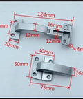 Heavy Duty 2Pack Flip Over Cabinet Door Folding Hinges Solid Zinc Alloy dimensions of 124mm x 75mm for furniture installation