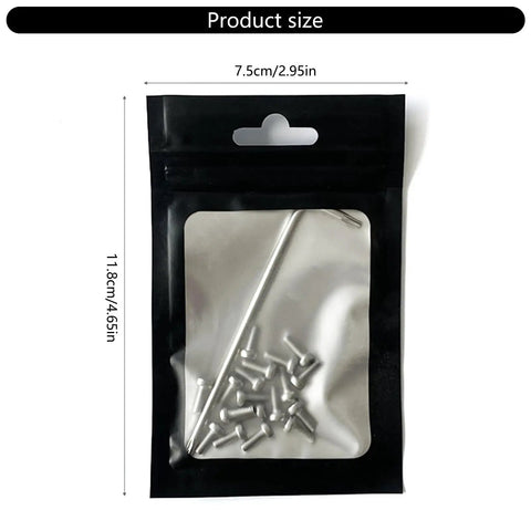 Replacement Bottom Battery Cover Screw Set For M365 Electric Scooter in black package with size indication