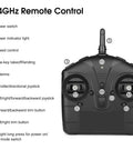 Close-up of the 2.4GHz remote control for WLtoys K170 RC Helicopter 4CH 2.4GHz Ready To Fly With Altitude Hold One Key Stunt 6-Axis Gyro.