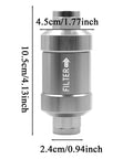 Long-Lasting Reusable Oil Filter System With Built-In Filtration, Maintenance Converter Part for heavy-duty engines, aluminum alloy