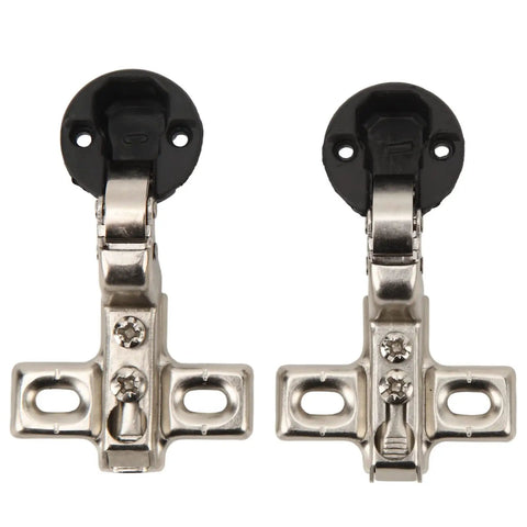 Fifty Pack Half Inch Overlay Concealed Cabinet Hinges With Self Closing Soft Close Damper for Kitchen Cabinets and Bookcase Doors