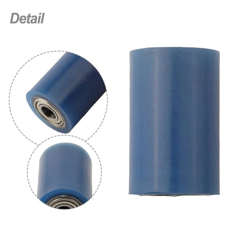Detail view of Heavy Duty Rubber Roller Accessory For Automatic Edge Banding Machines and Woodworking Glue Pots, 58mm diameter.