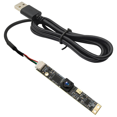 8MP USB Camera Module With Microphone For Laser Engravers And PCs, Plug And Play UVC Webcam Board, wide angle view, USB cable