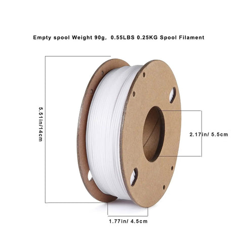 Pro Grade Abs 3D Printer Filament 1.75Mm White Spool 250 Grams Tight Tolerance Plus Or Minus Point Oh Two Millimeters Smooth Sailing Prints Quick Turnaround Models Perfect For Weekend Builders And Serious Shop Work