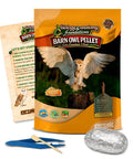 Owl Pellet Dissection Kit For Classrooms, Big 1 Pack, Hands On Biology STEM Activity with forceps, picks, guide, pellet