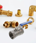 Premium Stainless Steel Ball Valve With Internal Thread Manual Shutoff For Residential Plumbing Leak Free Male Threaded Pipe Connector among brass fittings and connectors.