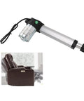 Heavy Duty Electric Linear Actuator With a Beefy 24V DC Motor and Smooth 150mm Stroke installed near a massage chair.