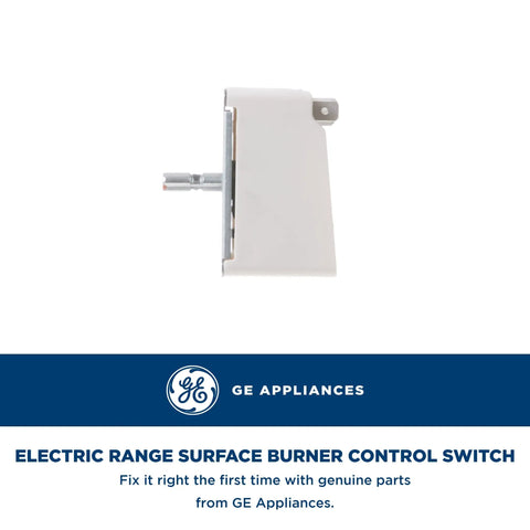 Side view of Surface Burner Control Switch for Electric Ranges WB24T10025 Genuine OEM Replacement Part