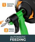 Snake Drain Auger For DIY Plumbing, 16 Ft Flexible Drain Snake Spiral, Eco Friendly Pipe Cleaning Tool For Clogs in use
