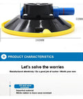 6 Inch Vacuum Sucker Mount Base For Glass And Stone Seam Setter With Manual Vacuum Pump and Nitrile Rubber Suction Cup