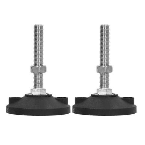 Adjustable Round Nylon Leveling Feet For Heavy Duty Furniture And Machinery Anti Slip Glide Mount 200kg Load Capacity 100mm Adjustable Height