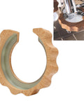 58mm Group Head Cover With Anti Scalding Heat Shield For E61 Coffee Machines Beech Wood Color ABS Material Brew Head Guard