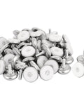 30 Piece Adjustable Furniture Leveler Pads to Kick the Wobble Out of Your Tables and Dressers with Scratch Proof Plastic Discs and No Stress M6 Threads for a Sweet Home Setup in silver and white materials.
