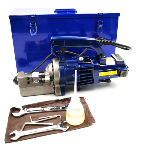 Portable Electric Rebar Cutter RC 20 For Cutting Rebar Up To 20mm On The Job Site with tools and carrying case
