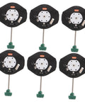 6 Piece Sl68 Quartz Watch Movement Replacement Kit For Repair Pros Pro Grade Accurate Timekeeping Mechanism With No Date Horology Supplies For Watchmakers And Service Technicians, six identical units with green crown