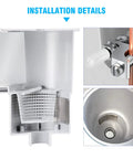 Installation details for Must Have Above Ground Pool Water Bonding Kit With Skimmer Bonding Plate For Most Skimmers, No8 AWG