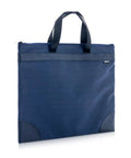 Go Anywhere Heavy Duty Large Zipper Pouch With Handle Fits A4 Paper And 16 Inch Laptop, Waterproof Oxford File Bag in blue.