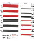 Heat Shrink Tubing Kit With Adhesive Lined 2 To 1 Ratio 150 Pcs Eight Sizes From 2mm To 13mm 30 To 100mm Lengths Pro Grade