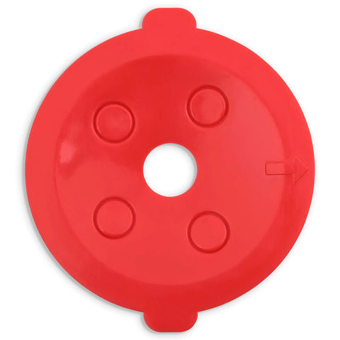 Red filter cap from Reusable Keurig K Cup Pods For Rich Flavor And Easy Brew Works With 1.0 2.0 And K Supreme Multi Stream Eco Friendly K Cup Alternative Save Cash Made In USA Includes Six Pods And 180 Filters
