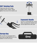Third Hand Tool Adjustable Steel Support System With 154 Lb Capacity feature details and storage bag included