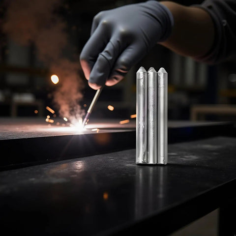 Low Temperature Universal Aluminum Welding Rods Pack Of 6 For Easy Melt Arc Welding Beginner Friendly Metal Weld Rods For DIY Projects