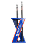 Heavy-Duty Lag Pole Storage Rack With Steel Z-Frame Organizer Stand and poles