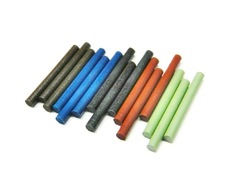 Two Millimeter Silicone Polishing Point Set 15 Piece Assortment With Five Grades And Chuck Mandrel, colorful polishing pins