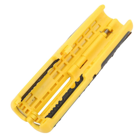 ZPSHYD Automatic Pen Type Wire Stripper Pliers Multifunctional Tool For Automotive Electrical Projects in yellow ABS material.