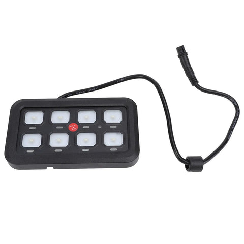 8 Gang LED Touch Switch Panel with Water Resistant Dimmable Relay System for Trucks Boats ATVs UTVs SUVs and RVs 12 to 24 Volt 1200 Watt 60 Amp