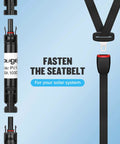 30A Inline Solar Fuse Holders 30 Amp Pack Of 5 For Solar Panels And Controllers Waterproof PV Fuse Connectors shown with seatbelt graphic