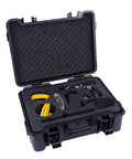 Open black case showing Emergency Car Escape Tool Kit With Window Breaker And Windshield Cutter Auto Safety Hammer