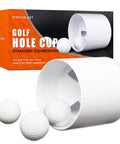 Backyard Golf Hole Cup For Practice Green And Putting Setup, Durable Plastic Cup with golf balls and packaging