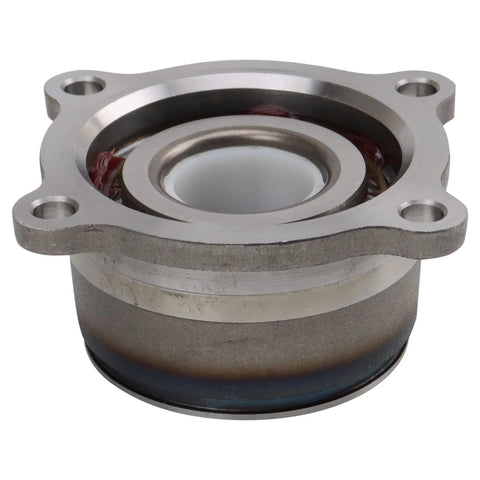 Wheel Hub Bearing Module Rear For Nissan Frontier Xterra And Equator 2005 To 2019, front view of metal assembly
