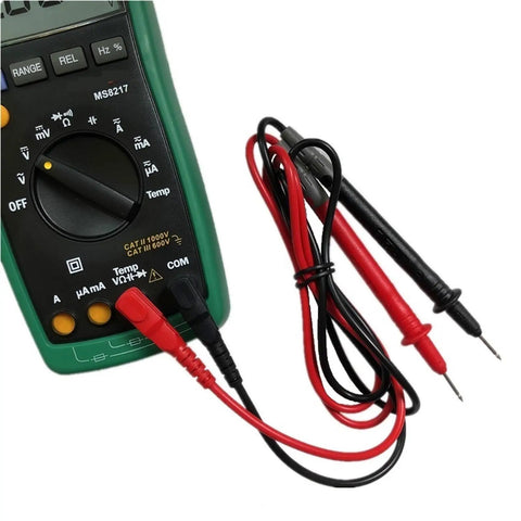 Pro Grade Digital Multimeter Auto Range And Manual Range 4000 Counts AC DC Voltage Current Resistance Capacitance Tester with leads