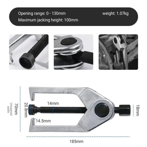 Smooth Operator Two Jaw Wheel Hub Bearing Puller, rugged alloy, 0-130mm range, 1.07kg, for quick servicing of stubborn gears.