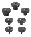 VARGTR 7pcs double flare tool adapters set, black round heads with stems, for 3/16–5/8 inch tubing.