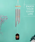 Mask Inspired Hawaiian Flowers Wind Chimes With Six Tuned Aluminum Tubes For Outdoor Decor Garden Patio Balcony Good Vibe