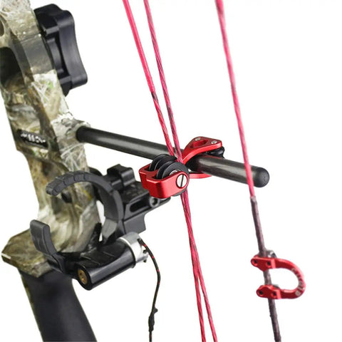 Ultra Low Friction Compound Bow Cable Slide Roller For Smooth Bowstring Action, Game Changing Bow String Splitter, Arrow Pulley, Reduces Firing Noise, Protects Strings, Boosts Speed And Accuracy, Fits Bows With Under 10mm Cable Bar, Black on camouflage compound bow