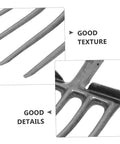 Close-up of Heavy Duty Steel Garden Fork showing detailed texture and durable steel construction for soil loosening and deep turning.