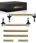 Front Adjustable Sway Bar End Links For BMW 3 Series E36 E46 E90 E91 E92 E93 M3 Beefed-Up Heavy Duty Steel Suspension Kit Direct Replacement With Adjustable Lengths 135-175mm 205-245mm 255-295mm kit with steel links, adapters, and ball joints