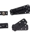 Concealed Pivot Door Hinge Set 570Lb Load Bearing 360 Degree Silent Rotation Heavy Duty Stainless Steel Hardware includes screws and ball joint
